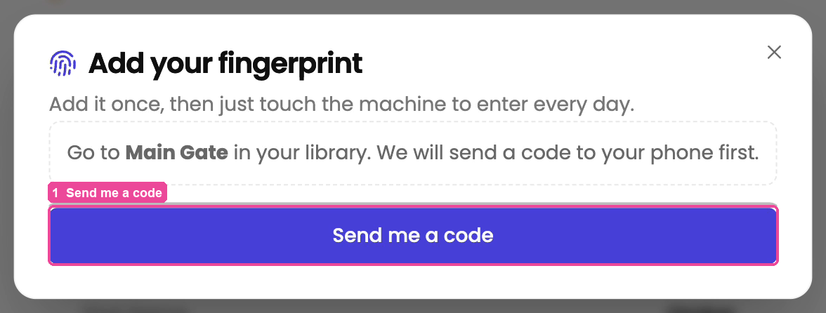 Send me a code